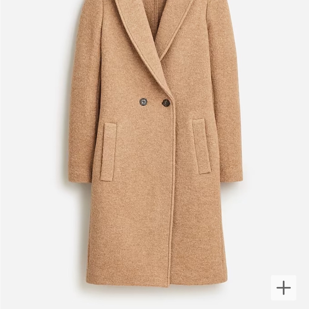J. Crew Italian Boiled Wool Coat (Camel)